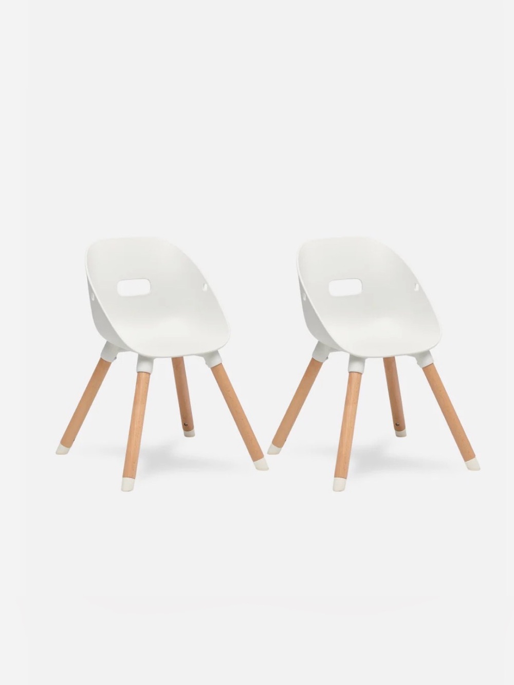 Set of 2 White Kids Chairs (Lalo The Play Chair)